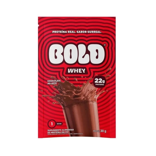 Bold Whey 3w Sabor Chocolate ao leite (30g) - Bold Snacks