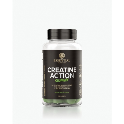Creatine Action Sabor Maça Verde (60 Gomas) - Essential Nutrition