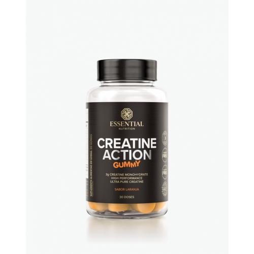 Creatine Action Sabor Laranja (60 Gomas) - Essential Nutrition