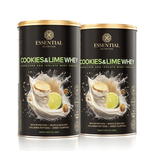 Kit 2unid Cookies & Lime Whey (405g) - Essential Nutrition