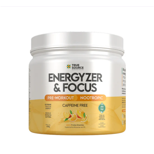 True Energyzer & Focus Sabor Frutas Amarelas (450g) - True Source