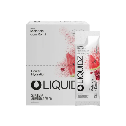 Power Hydration Sabor Melancia com Romã (cx com 14 sachês de 6g) - Liquidz