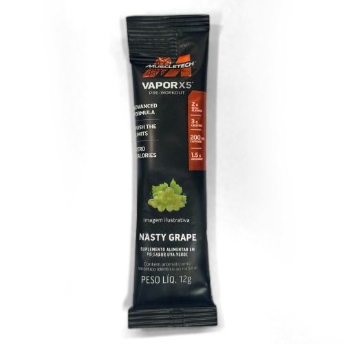 Vapor X5 Sabor Nasty Grape (12g) - Muscletech