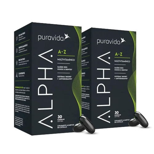 Kit 2unid Alpha A-Z (30 C�psulas) - Pura Vida