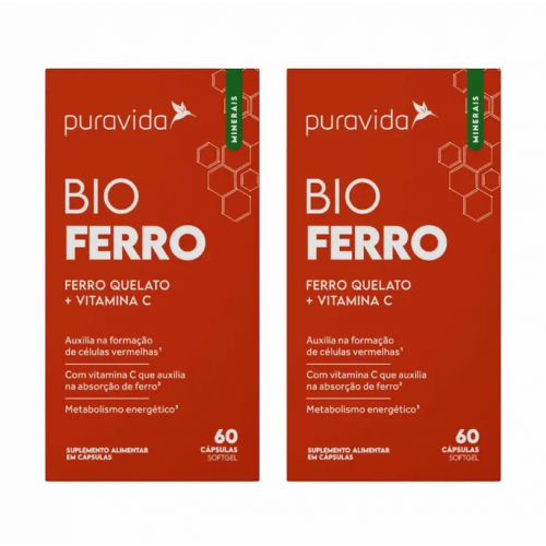 Kit 2unid Bio Ferro (60 Caps) - Pura Vida