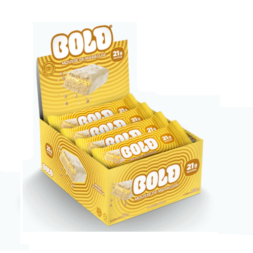Bold Bar Sabor Mousse de Maracujá (Caixa 12 Unidades de 60g) - Bold Sn