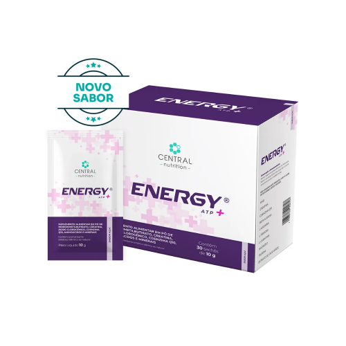 Energy ATP+Livre Xilitol Sabor Açaí (30 Sachês de 10g) - Central Nutrition