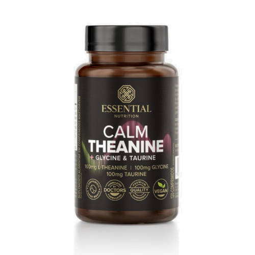 Calm Theanine Sabor Menta (120comp) - Essential Nutrition