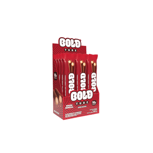 Bold Tube Sabor Speculoos (Caixa c/ 12 unidades de 40g) - Bold Snacks