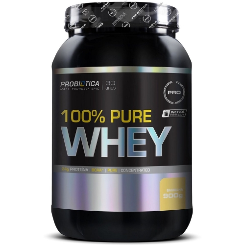 100% Pure Whey Protein Sabor Natural (900g) - Probiótica
