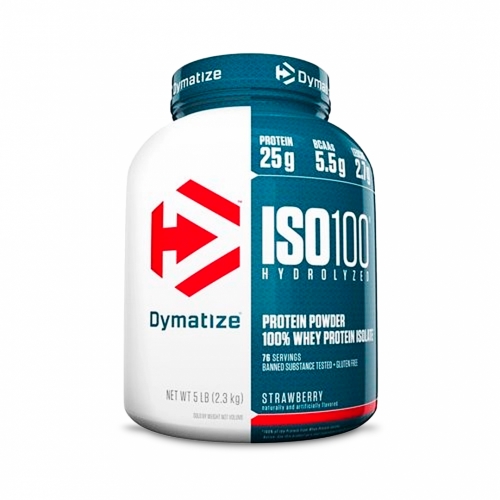Iso 100 Hydrolyzed Sabor Morango (2,3Kg) - Dymatize
