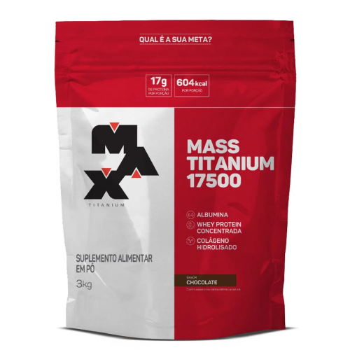 Mass Titanium 17500 Sabor Chocolate (3kg) - Max Titanium