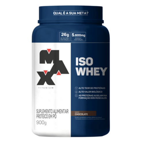 Iso Whey Sabor Chocolate (900g) - Max Titanium