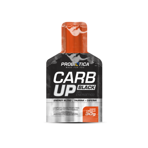 Carb Up Black Gel Energético Sabor Laranja (30g) - Probiótica