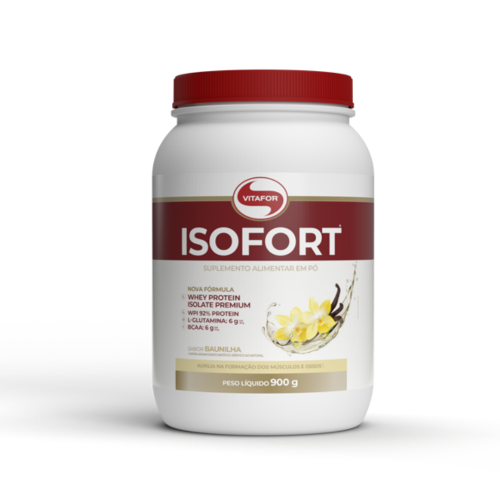 Isofort (Whey Protein Isolate) - Baunilha (900g) - Vitafor