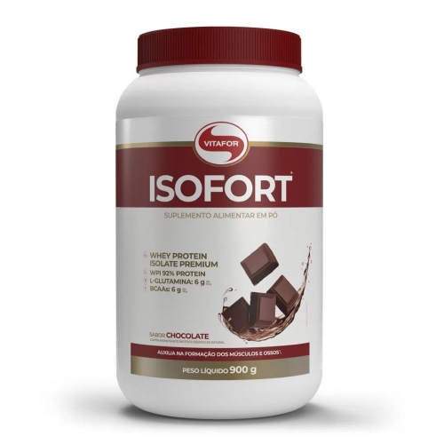 Isofort (Whey Protein Isolate) - Chocolate (900g) - Vitafor