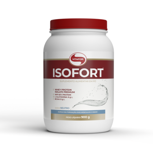 Isofort (Whey Protein Isolate) - Natural (900g) - Vitafor