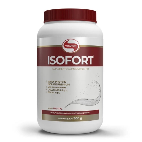 Isofort (Whey Protein Isolate) - Neutro (900g) - Vitafor