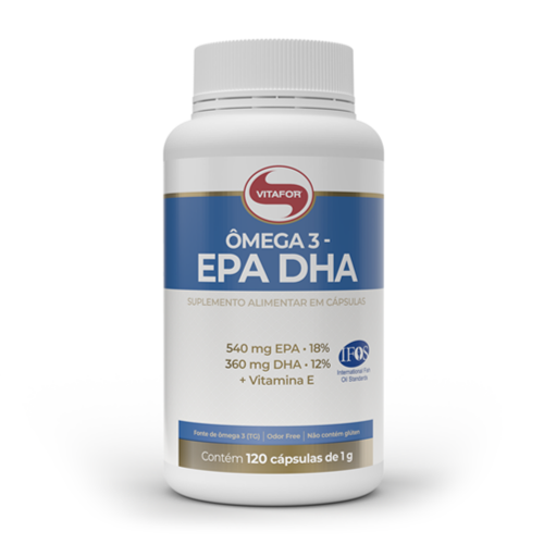 Ômega For 3 - EPA DHA (120 Cápsulas) - Vitafor
