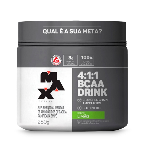 BCAA 4:1:1 Drink Sabor Limão (280g) - Max Titanium