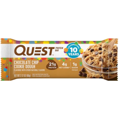 Quest Bar Protein Bar Sabor Chocolate Chip Cookie Dough (60g) - Quest Nutrition