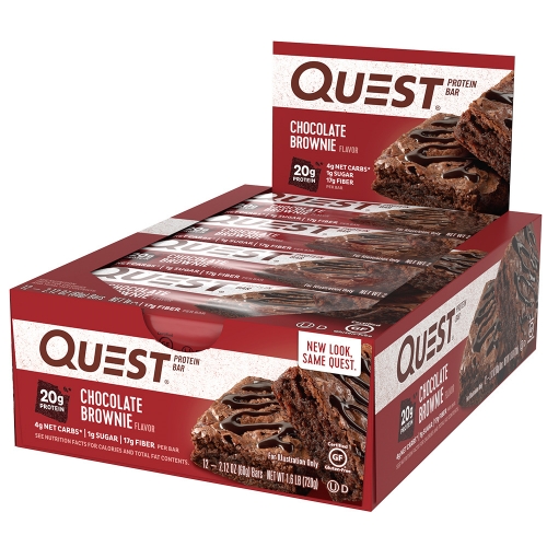 Quest Bar - Protein Bar Sabor Chocolate Brownie (Caixa c/ 12 Unidades de 60g cada) - Quest Nutrtion