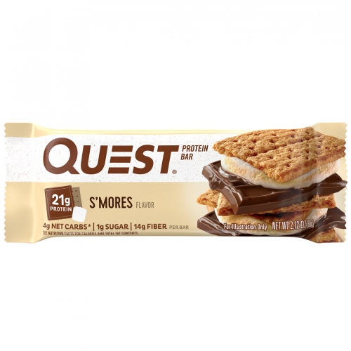 Quest Bar Protein Bar Sabor Smores (60g) - Quest Nutrition