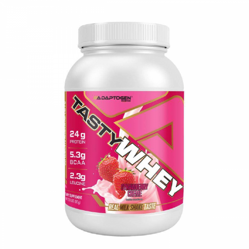 Tasty Whey Sabor Morango (900g) - Adaptogen Science