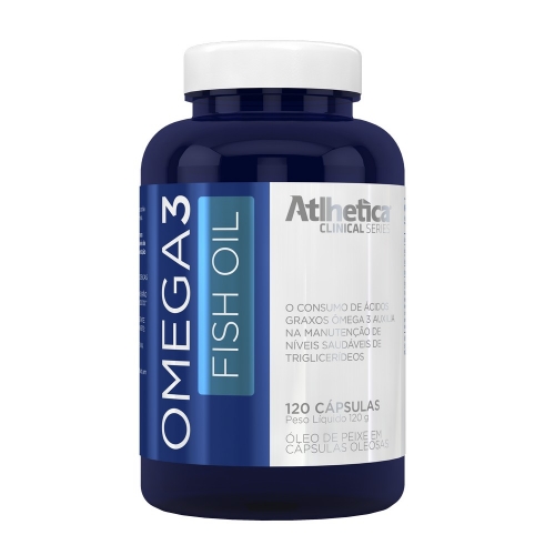 Omega 3 - Fish Oil 1000mg (120 Cápsulas) (Óleo de Peixe) - Atlhetica Clinical