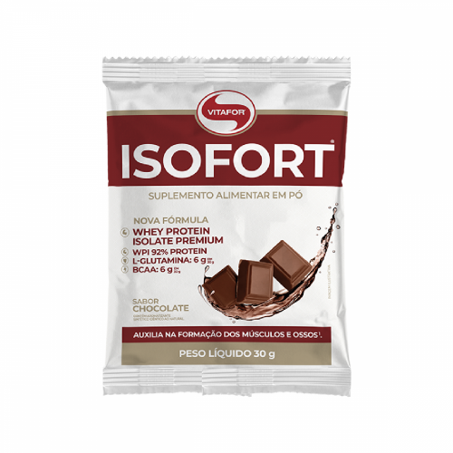 Isofort - Whey Protein Isolate Bio Protein Sabor Chocolate (1 Sachê de 30g) - Vitafor