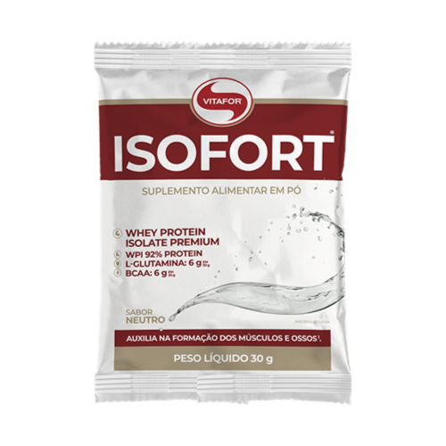 Isofort - Whey Protein Isolate Bio Protein Sabor Neutro (1 Sachê de 30g) - Vitafor