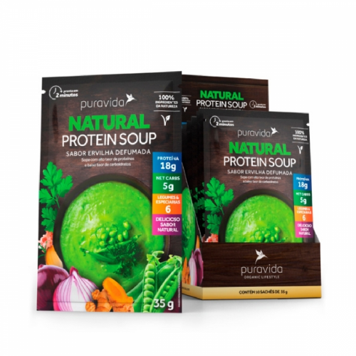 Natural Protein Soup (1 cx com 10 saches de 35g) - Pura Vida