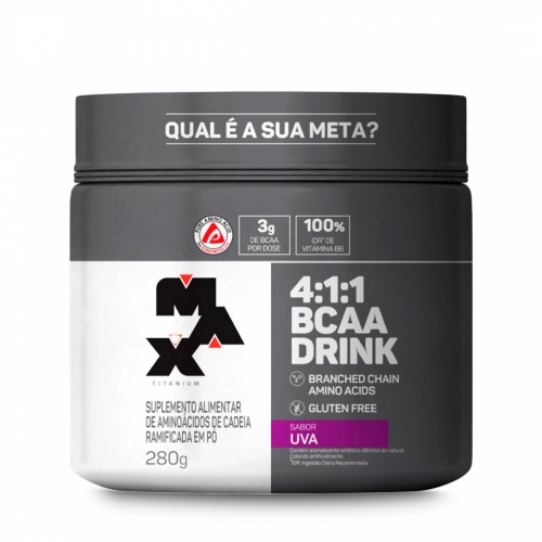 BCAA 411 Drink (280g) Max Titanium Corpo & Vida Suplementos